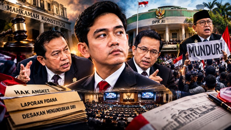 Senayan Memanas! Gerakan Hak Angket, Tuntutan Mundur, Hingga Pelaporan Pidana Gibran Pasca Putusan MK