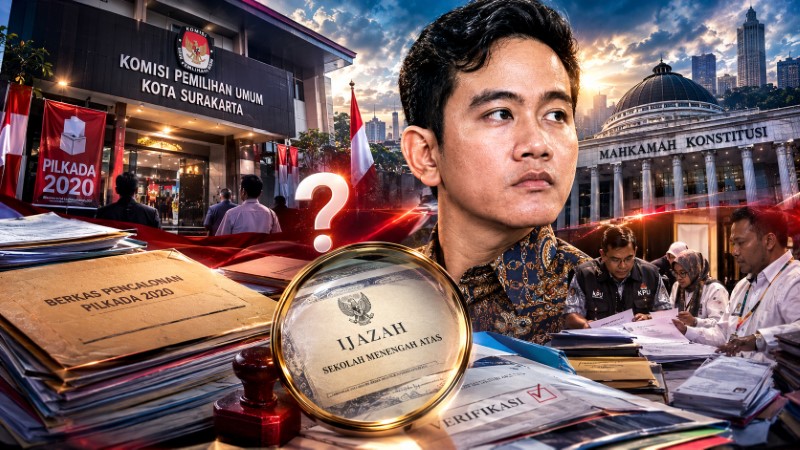 Sengketa Ijazah Gibran Mencuat Lagi, ‘Fakta Janggal’ Verifikasi Pilkada Solo 2020 Dibongkar Terang-Terangan!