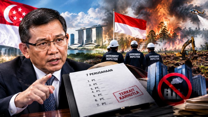 Singapura Rilis Daftar 7 Korporasi Biang Kerok Karhutla Ancam Diseret ke Jalur Hukum!