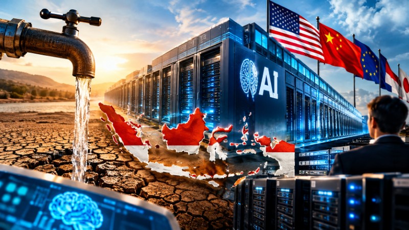 Sorot Ancaman Krisis Air: Ini Daftar Data Center AI di Indonesia yang Dominan Dikuasai Asing!