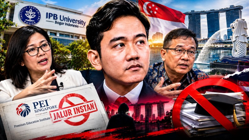 Sorot Ijazah Gibran, Dosen IPB PEI Singapura Itu 'Jalur Instan' yang Diharamkan Pemerintah Setempat!