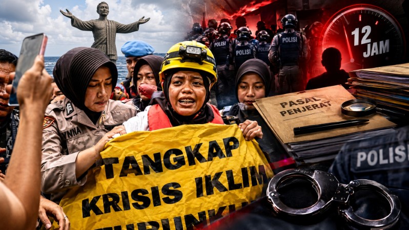 TERUNGKAP Cerita di Balik Penangkapan 6 Aktivis Greenpeace, Polisi Ternyata 12 Jam Cari Pasal untuk Menjerat