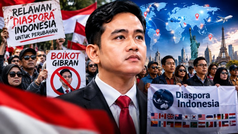 Tekanan Publik Makin Masif, Diaspora Indonesia di 26 Negara Serukan 'Boikot Gibran'!