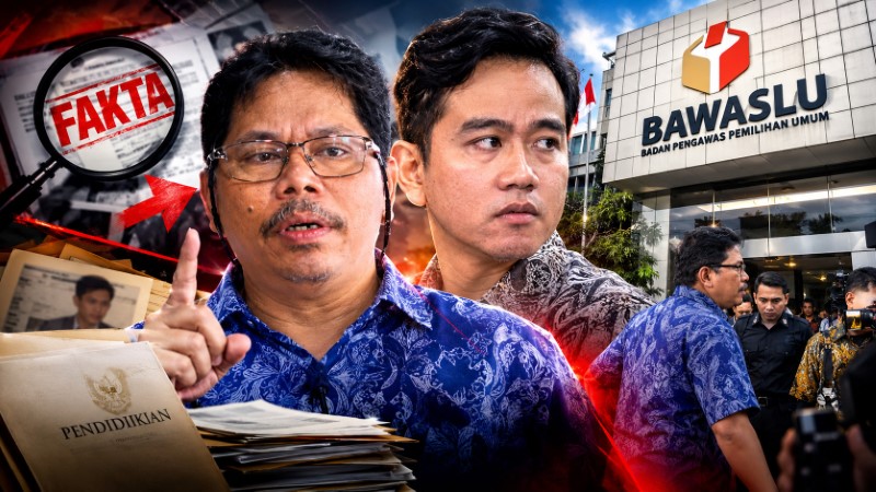 Temukan Fakta Baru Pendidikan Gibran, Bonatua Datangi Kantor Bawaslu
