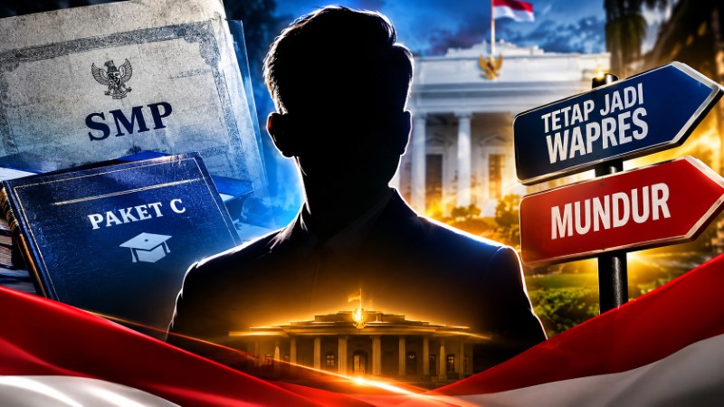 Terbukti Cuma Lulusan SMP, Mas Gibran Disodorkan Dua Opsi: Tetap Jadi Wapres Sambil Kejar Paket C Atau Mundur!