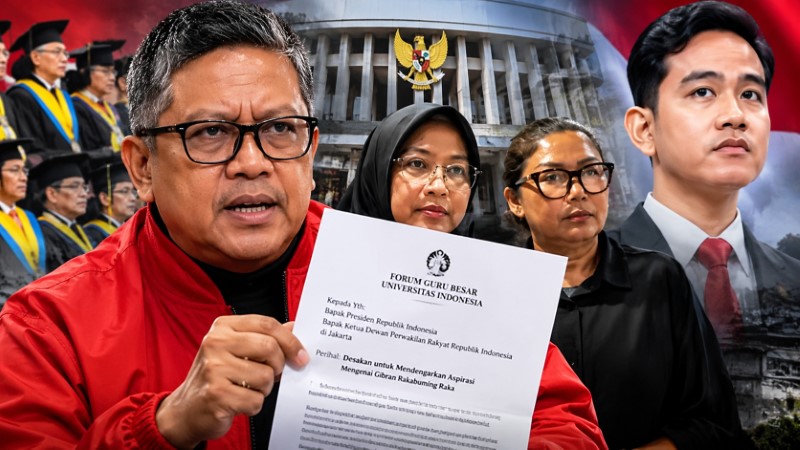 Terima Surat Forum Guru Besar, Hasto Desakan Gibran Mundur Harus Didengar Presiden dan DPR!