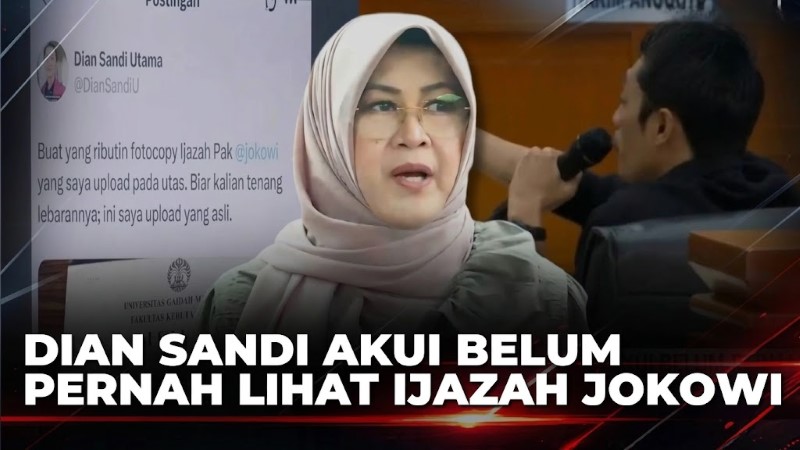 Terkuak di Sidang Ijazah Jokowi, Dian Sandi Akui Cuma Lihat Salinan Tanpa Tahu Dokumen Asli