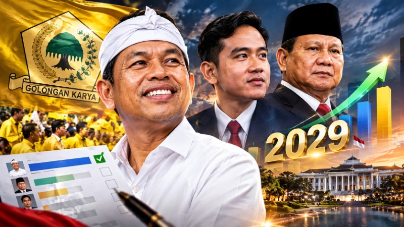 Ungguli Prabowo di Survei Terbaru KDM Berpeluang Balik ke Golkar dan Berduet Bareng Gibran di 2029!