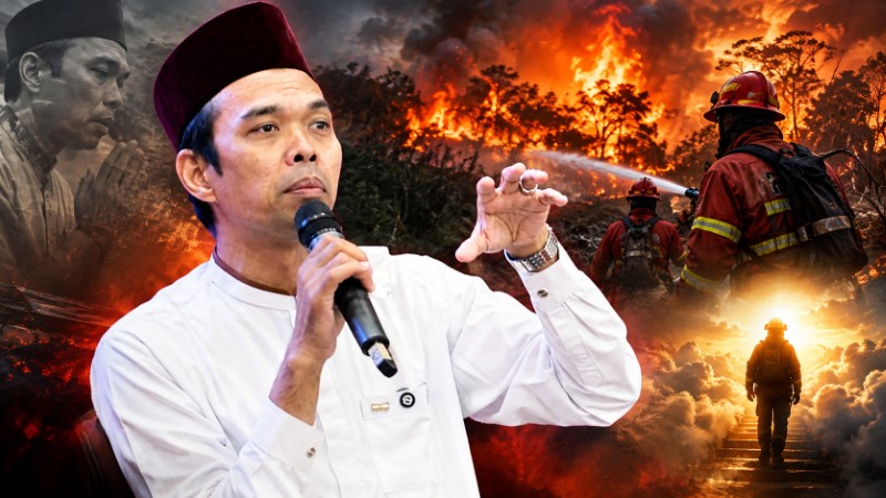 Ustadz Abdul Somad Pembakar Hutan Masuk Neraka Jahanam, Petugas Damkar Gugur Insyaallah Syahid!