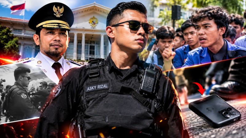 VIRAL Aksi Arogansi Briptu Asky Rizal Ajudan Gubernur Kaltim Rudy Masud Jatuhkan Ponsel dan Tantang Mahasiswa