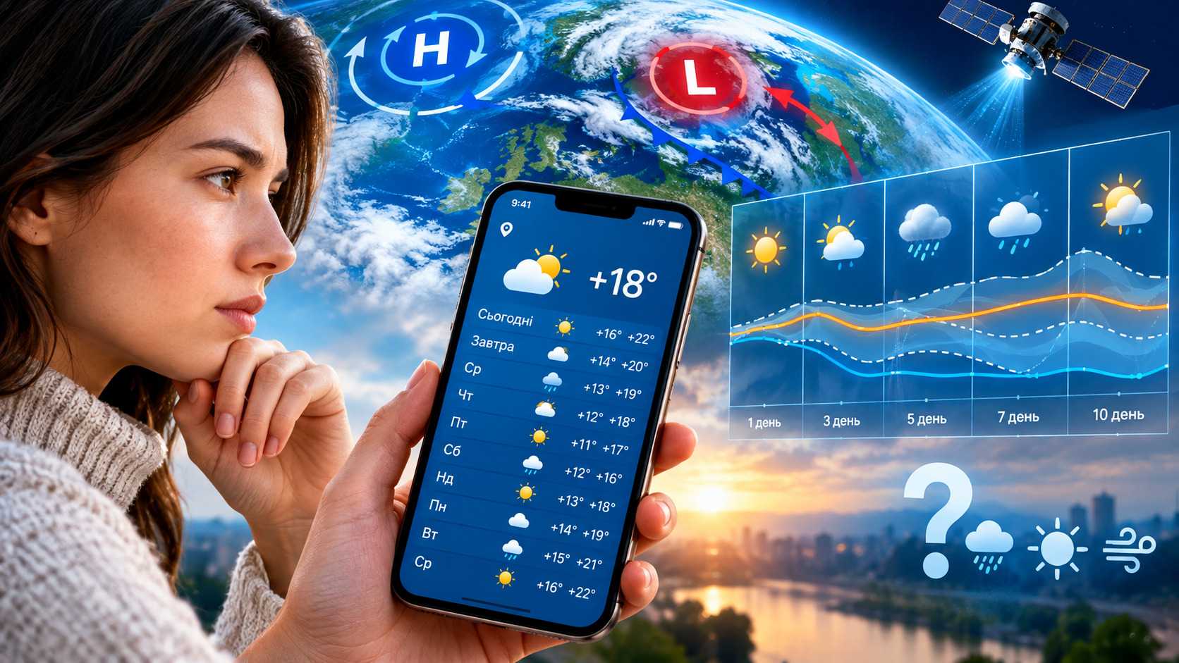 Наскільки точні прогнози на 10 днів і як їх правильно читати
